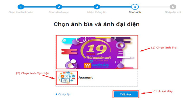 Chọn ảnh đại diện, ảnh bìa cho tài khoản Zalo OA